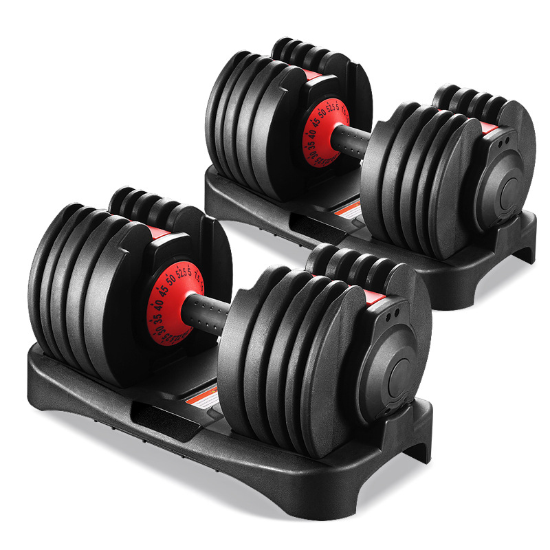 Adjustable Dumbbell 40Kg Pair - Evde Fitness Ekipmanları Hızlı Ayarlanabilir Saplı