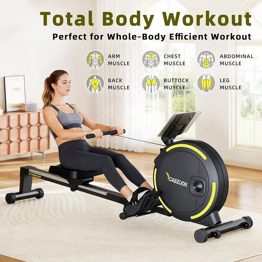 Rowing Machine Magnetic - Sessiz Manyetik Kürek Makinesi 265LB Kapasiteli