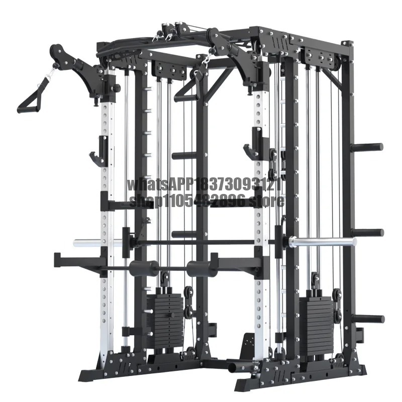 Cable Crossover Machine Home - Ticari Güçlü Squat Rack Kafesi Çok