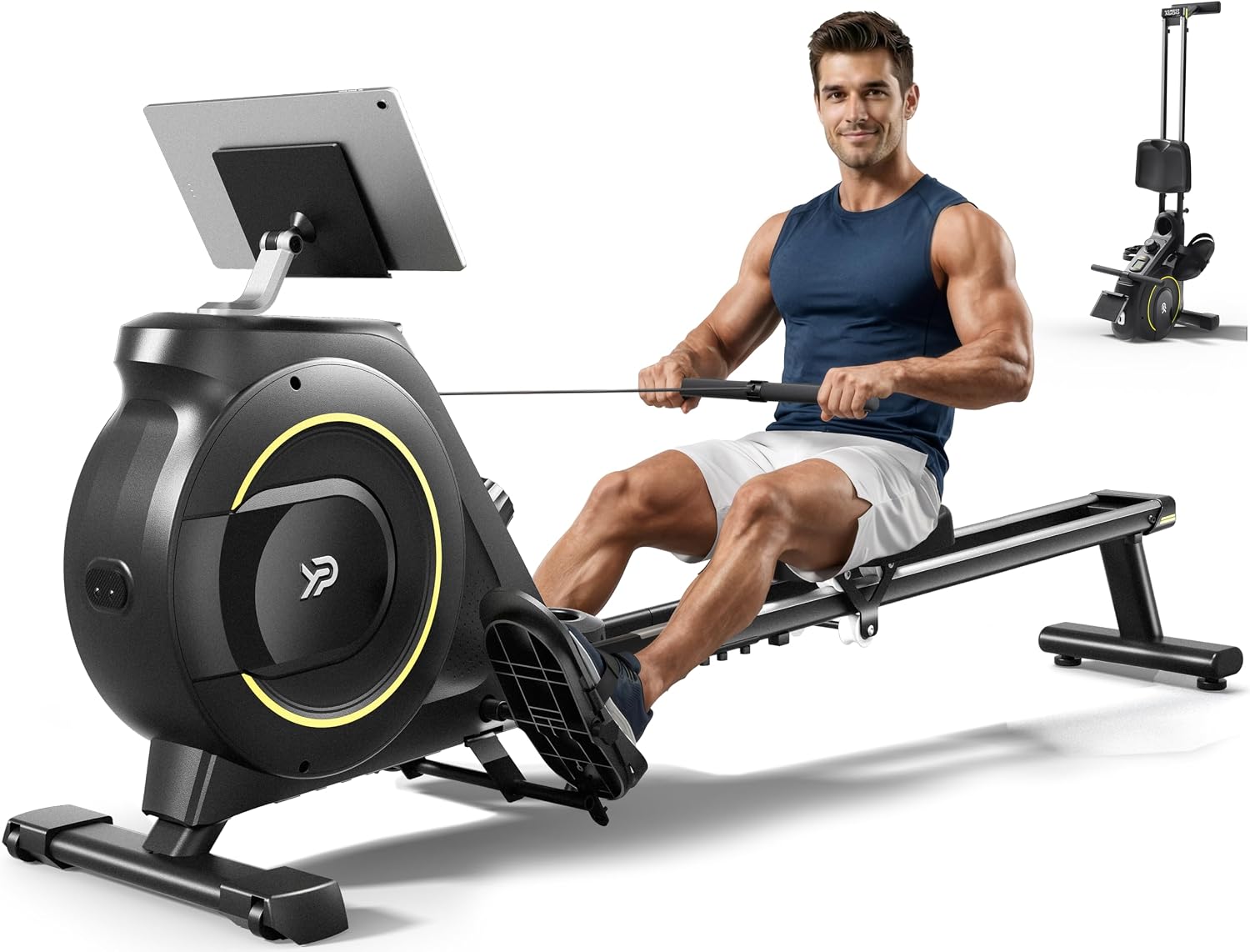 Rowing Machine Magnetic - Ev Tipi Kürek Makinesi, Katlanabilir, Kompakt,