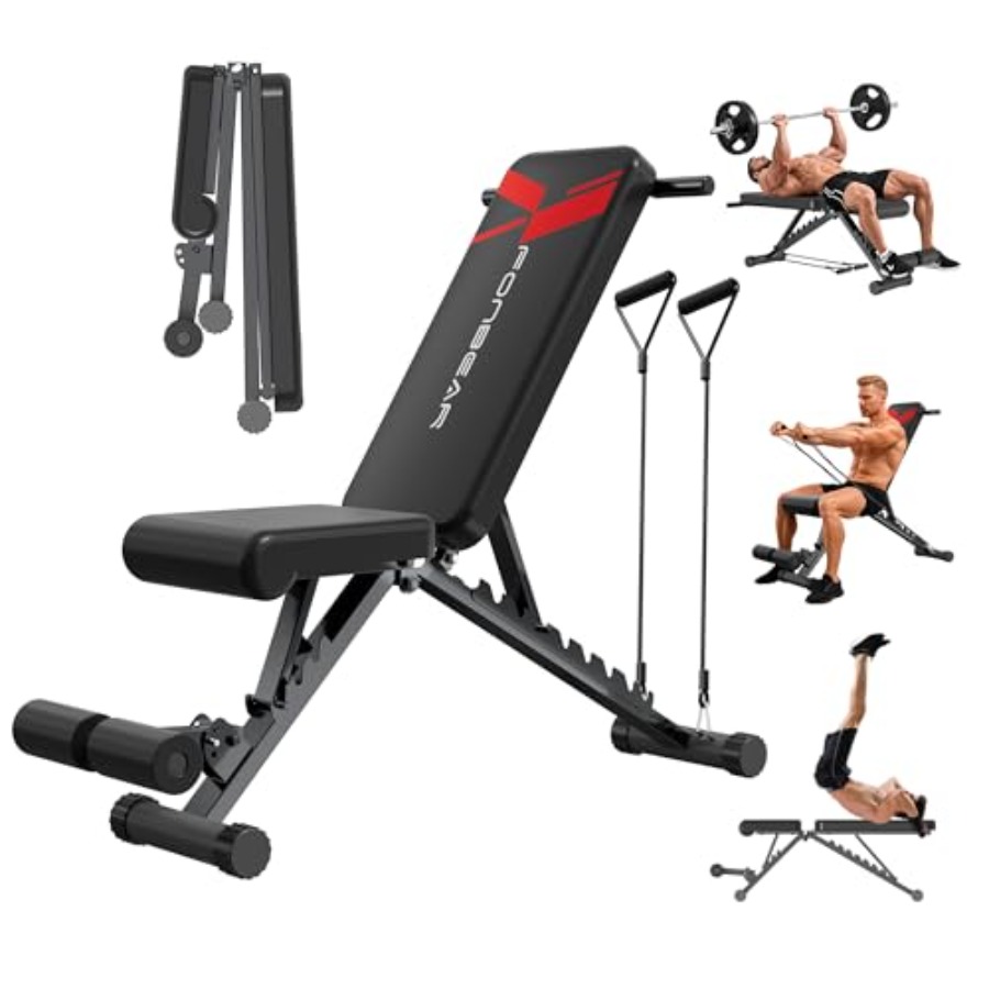 Bench Press Adjustable Incline - Ayarlanabilir Ağırlık Sehpası 660LBS Katlanabilir Egzersiz