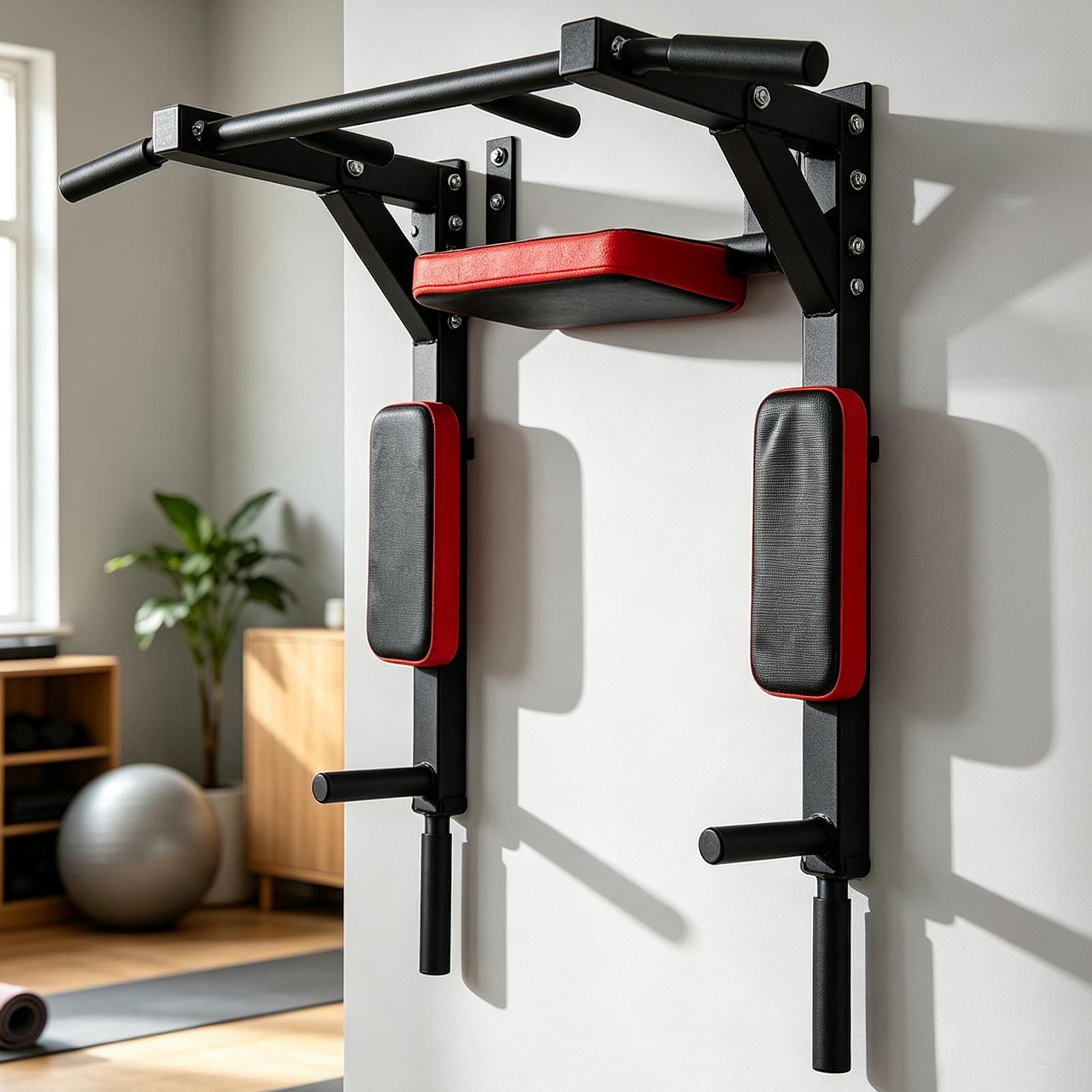 Pull Up Bar Wall Mounted - Duvara Monte Edilebilir Barfiks Çubuğu Fitness