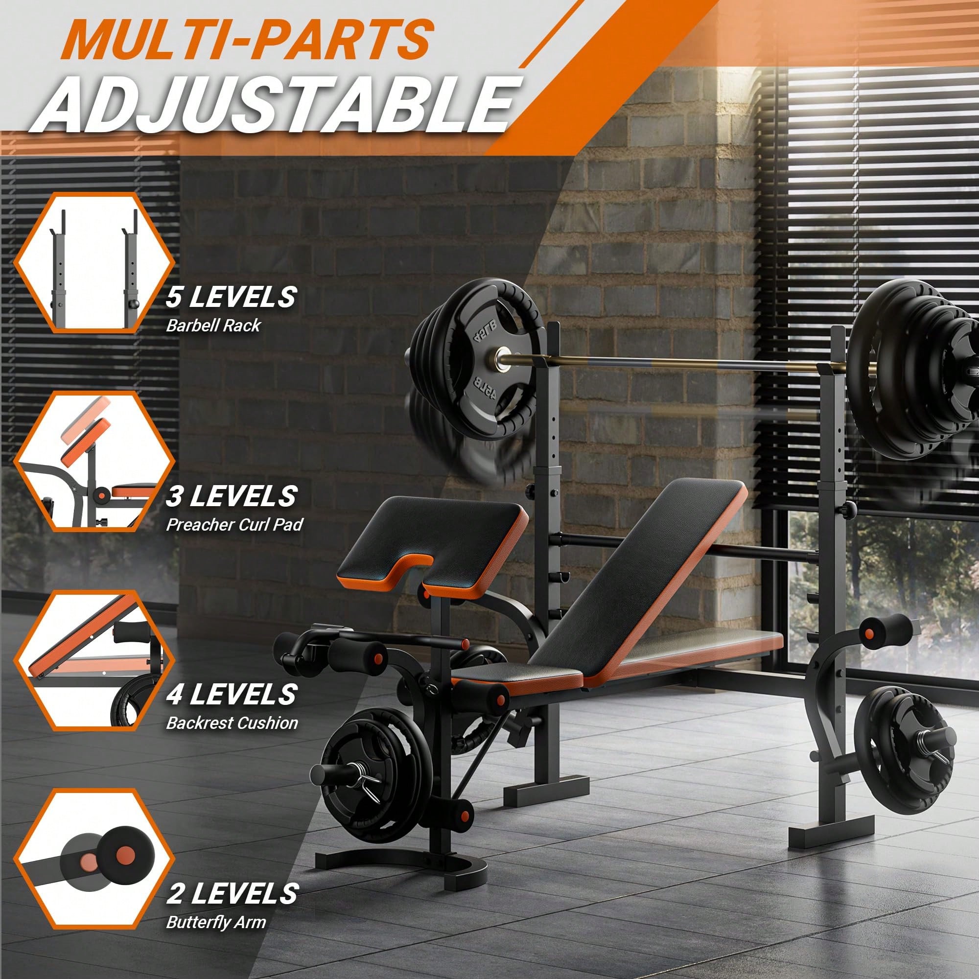 GIKPAL Ağırlık Sehpası, Bacak  - Bench Press Adjustable Incline incelemesi ve fiyatı