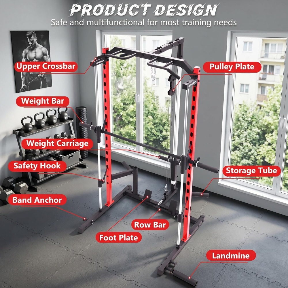 Hepsi Bir Arada Smith Makinesi - Smith Machine Home Gym Power Rack incelemesi ve fiyatı
