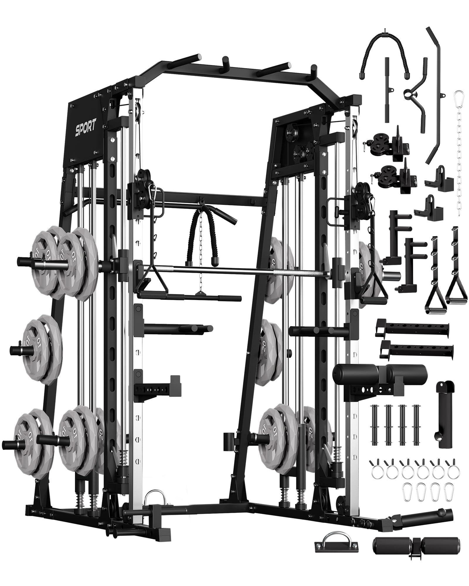 Smith Makinesi Ev Spor Salonu  - Smith Machine Home Gym Power Rack incelemesi ve fiyatı