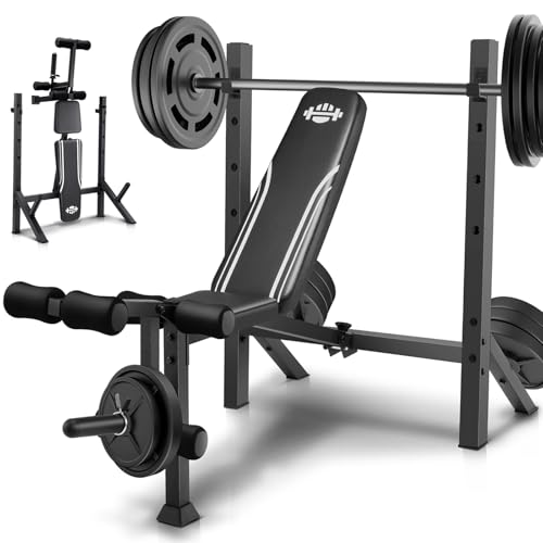 900LBS Ağırlık Sehpası Seti, S - Bench Press Adjustable Incline incelemesi ve fiyatı
