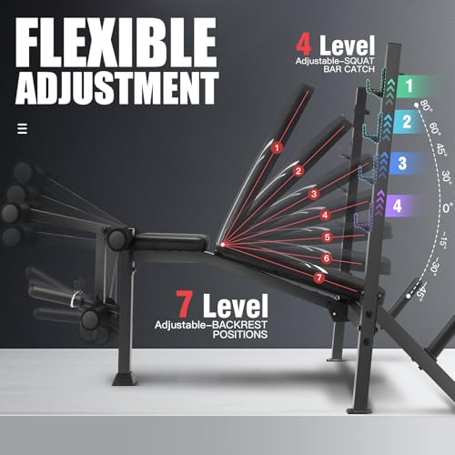 900LBS Ağırlık Sehpası Seti, S - Bench Press Adjustable Incline incelemesi ve fiyatı