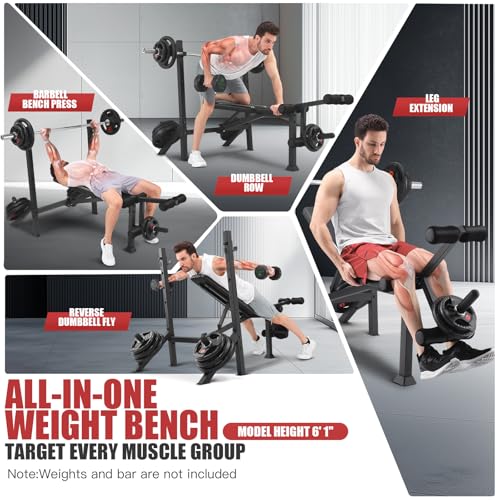 900LBS Ağırlık Sehpası Seti, S - Bench Press Adjustable Incline incelemesi ve fiyatı