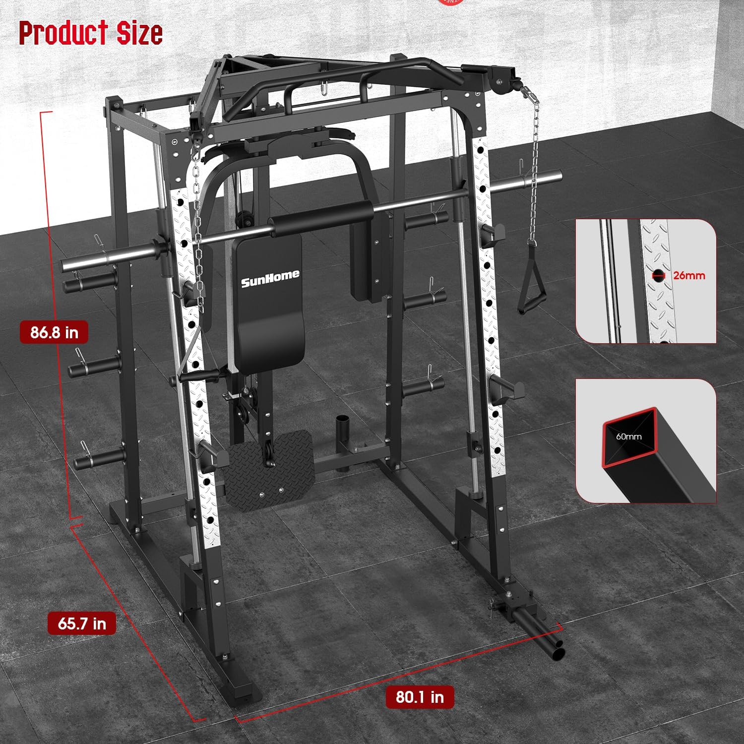 Smith Makinesi Güç Kafesi, 200 - Cable Crossover Machine Home incelemesi ve fiyatı