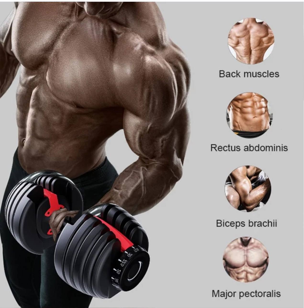 Evde Fitness Ekipmanları Hızlı - Adjustable Dumbbell 40Kg Pair incelemesi ve fiyatı