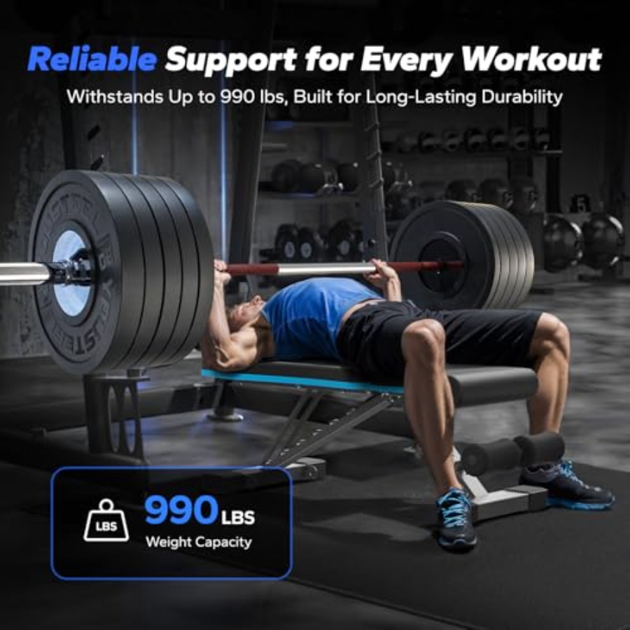 Evde Spor Salonu İçin Katlanab - Bench Press Adjustable Incline incelemesi ve fiyatı