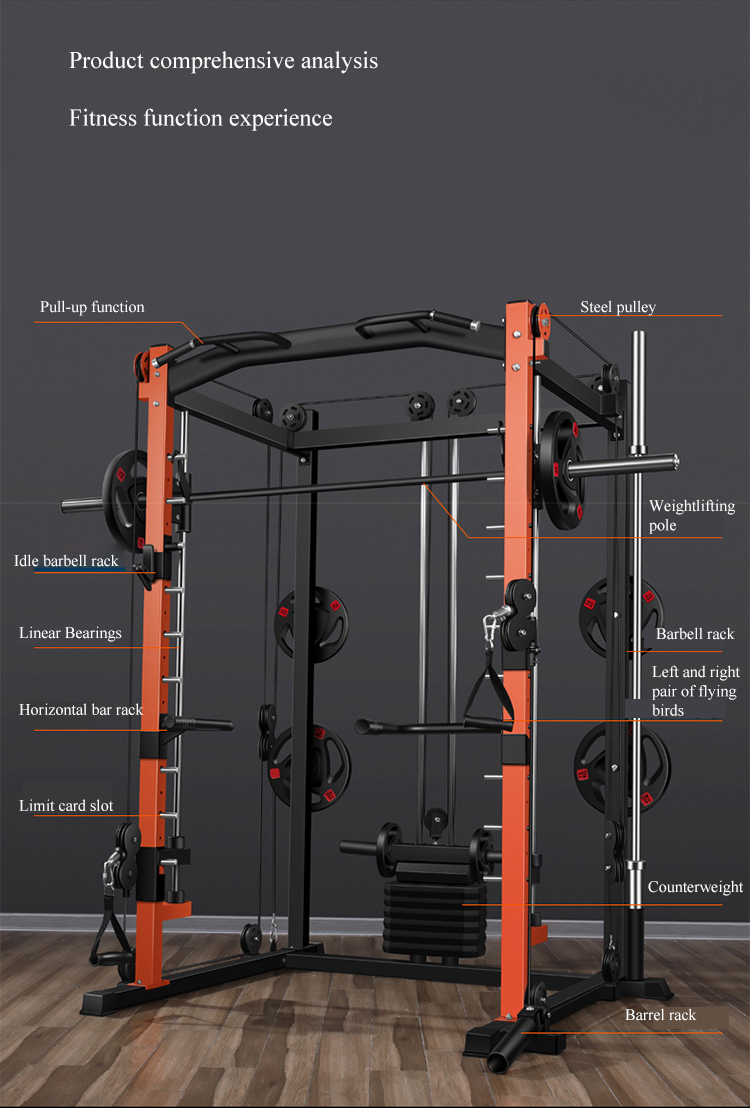 Çok Fonksiyonlu Ev Tipi Spor S - Smith Machine Home Gym Power Rack incelemesi ve fiyatı