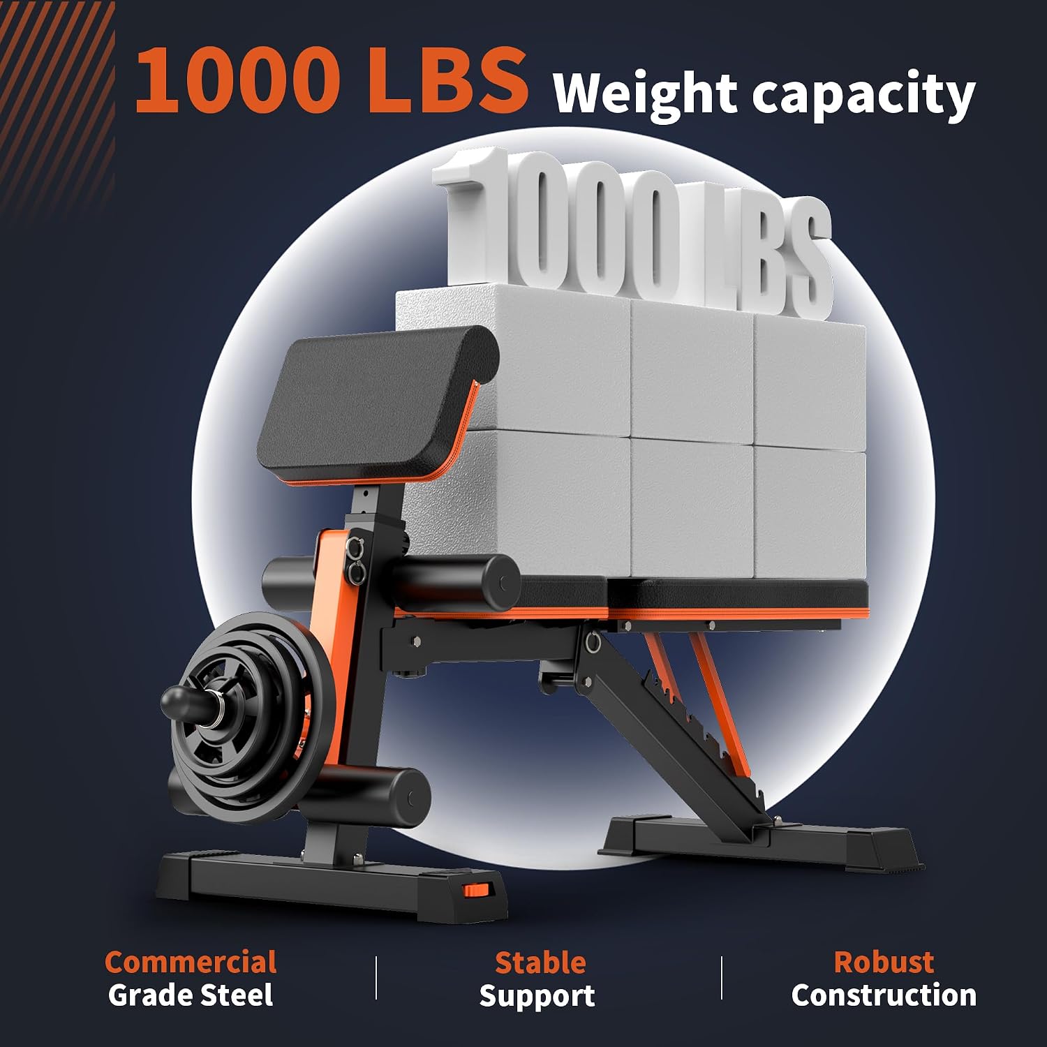 Ağır Hizmet Tipi 1000LBS Kapas - Bench Press Adjustable Incline incelemesi ve fiyatı